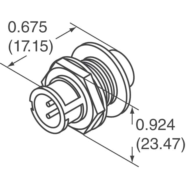 7282-2PG-300 Conxall/Switchcraft  Assemblages de connecteurs circulaires